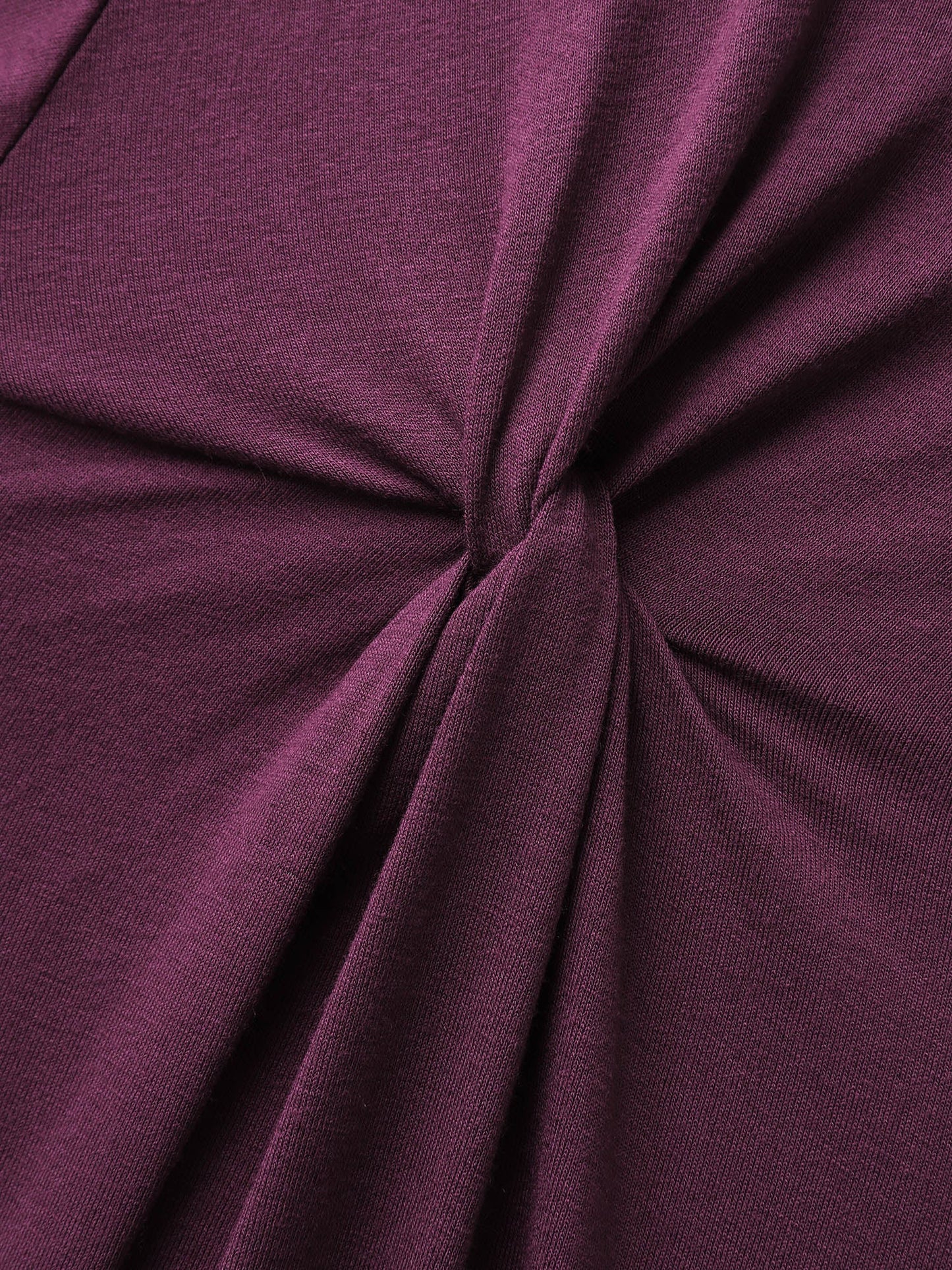 Supersoft Knotted Solid T-Shirt