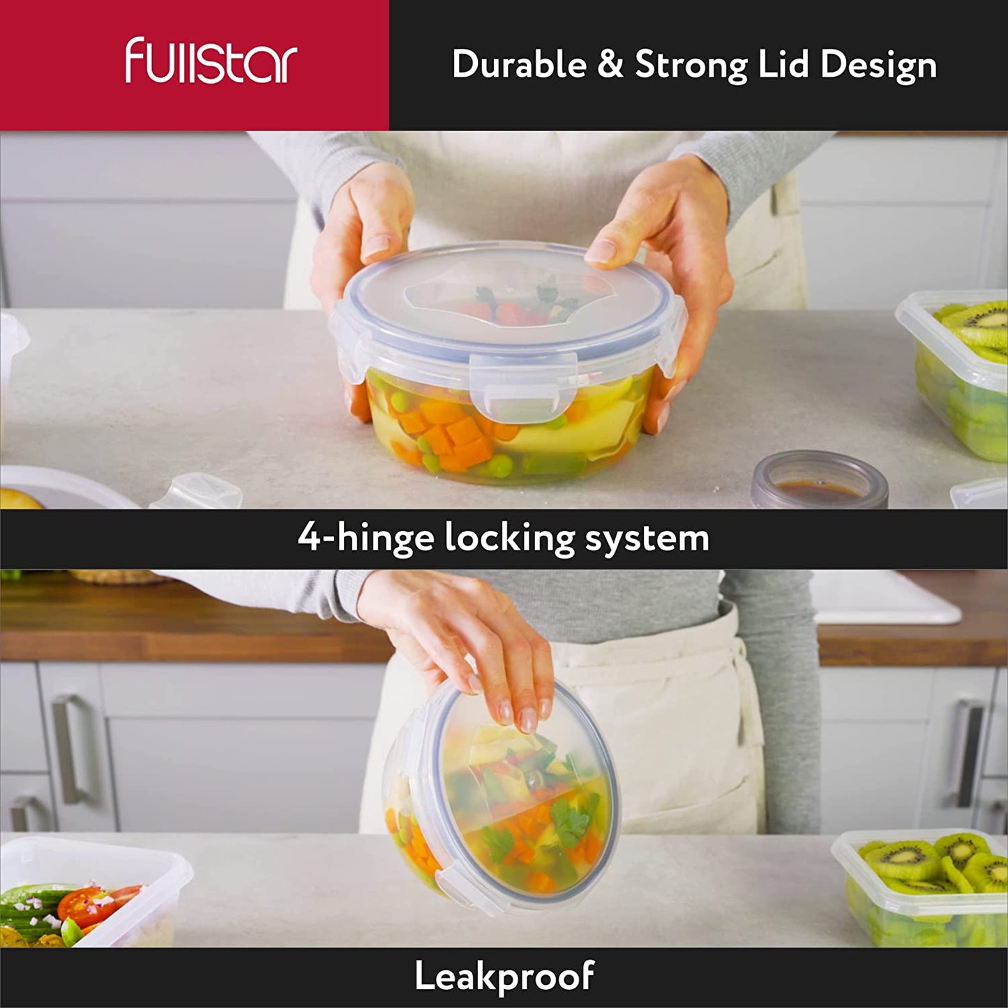 50-piece BPA-Free Food storage Containers Set with Lids