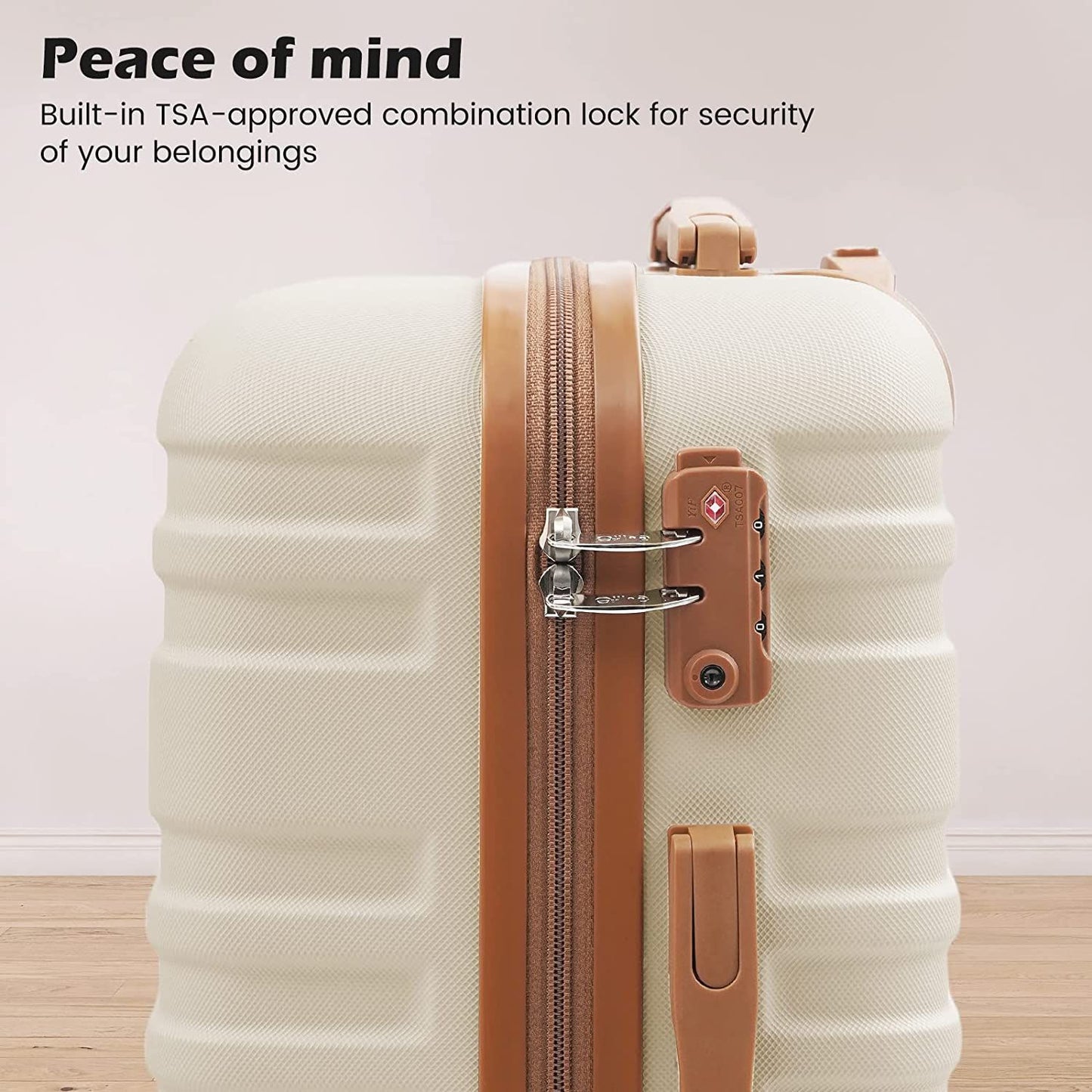 Luggage Sets Suitcase Set 5 Piece Luggage Set Carry On Hardside Luggage with TSA Lock Spinner Wheels