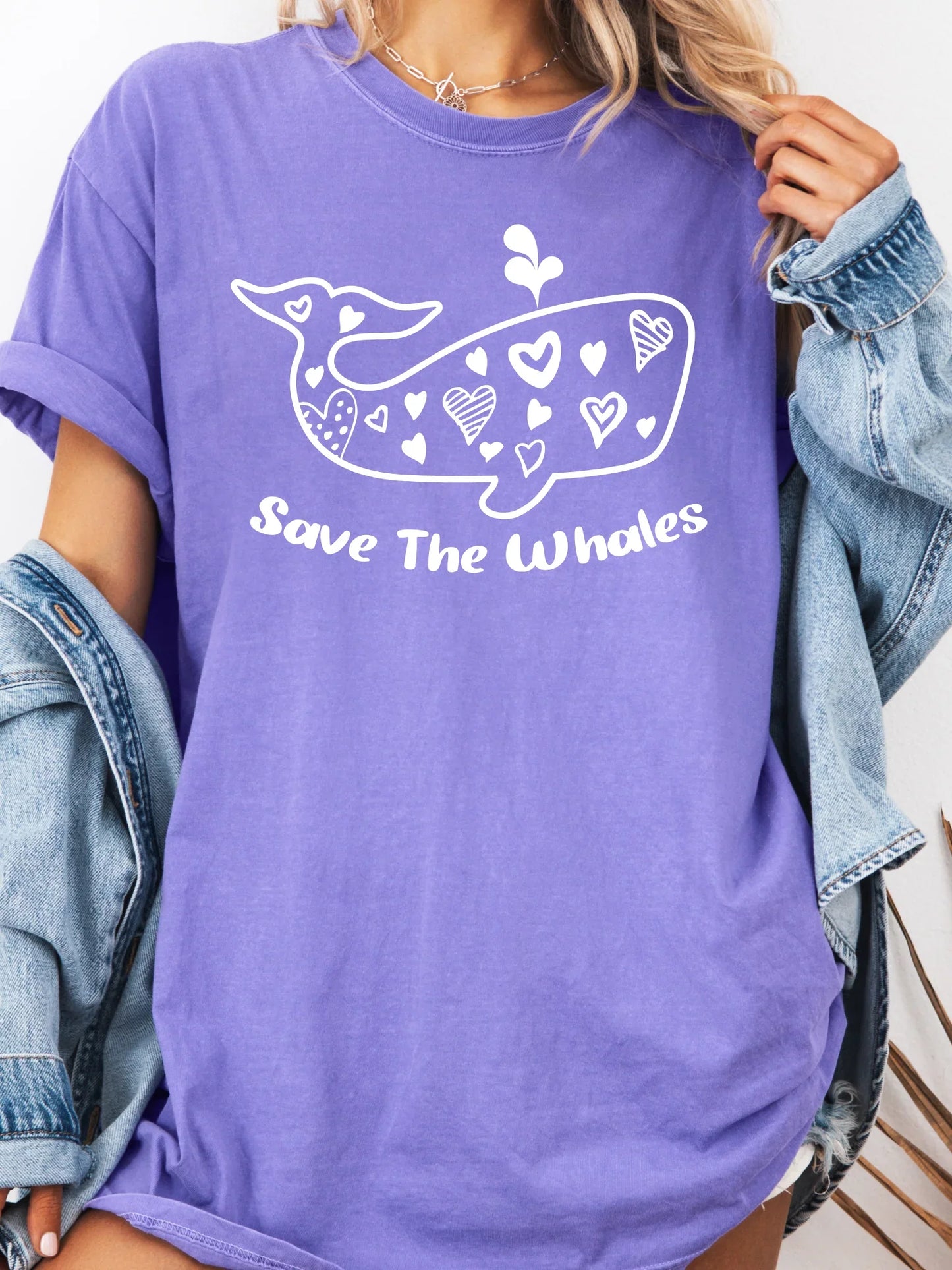 Save The Whales Comfort Colors Tee - Project Save The Tees