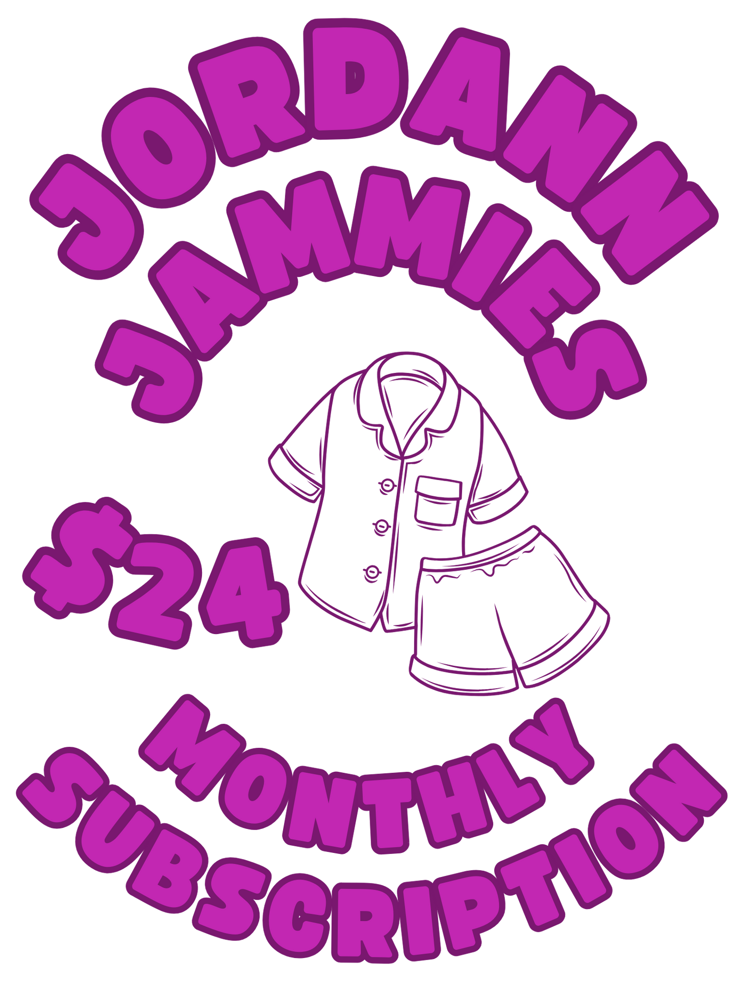 Jordann Jammies Monthly Subscription