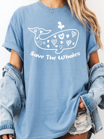 Save The Whales Comfort Colors Tee - Project Save The Tees