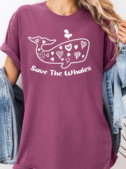 Save The Whales Comfort Colors Tee - Project Save The Tees