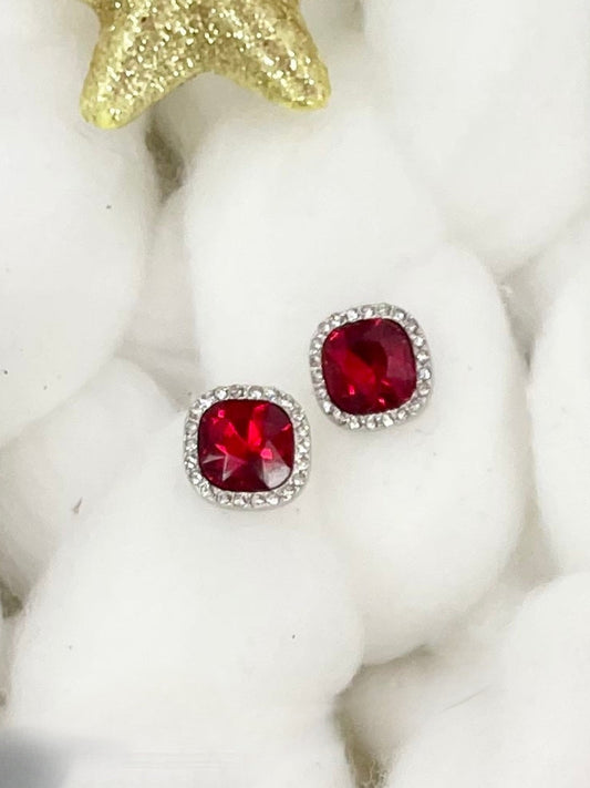 Red Sparkle Earrings