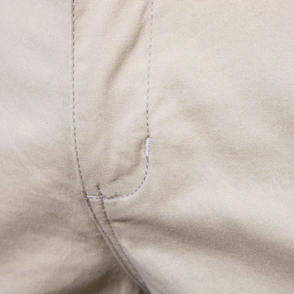 🔥Last Day Promotion🔥Summer 100% Cotton Solid Shorts Men High Quality Casual Business Social Elastic Waist Men Shorts