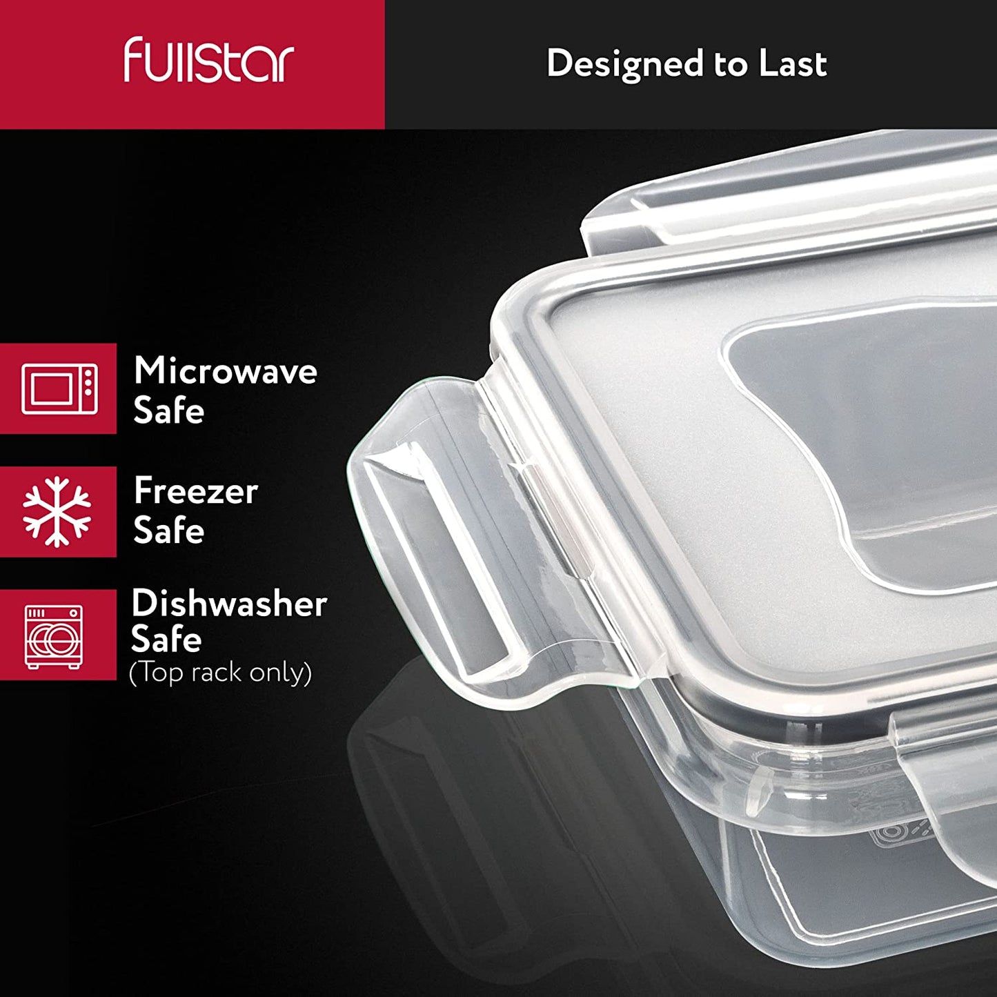 50-piece BPA-Free Food storage Containers Set with Lids