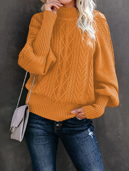 Women's Pullover Knit Geometric Casual Sweater