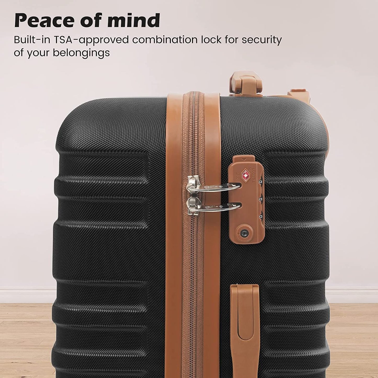 Luggage Sets Suitcase Set 5 Piece Luggage Set Carry On Hardside Luggage with TSA Lock Spinner Wheels